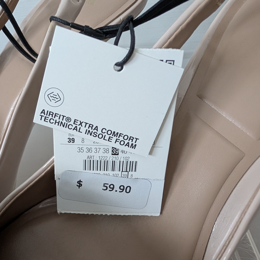 Zara Cream Bow Slingback Heels - Picture 3 of 5